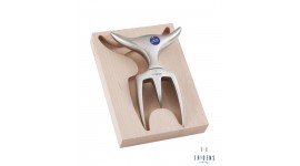 Tridens poli-mirror beechwood holder